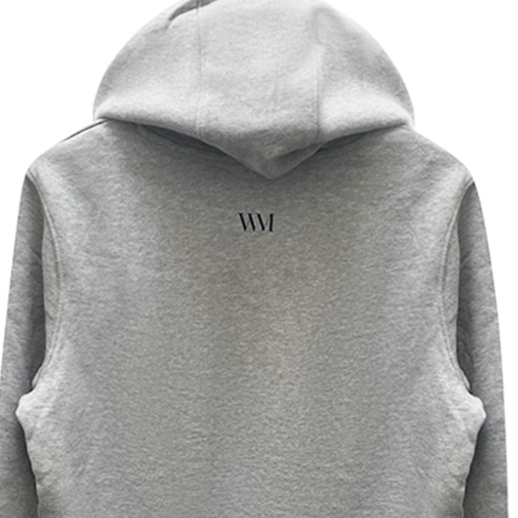 Unisex Organic Cotton Pullover Hoodie in grey