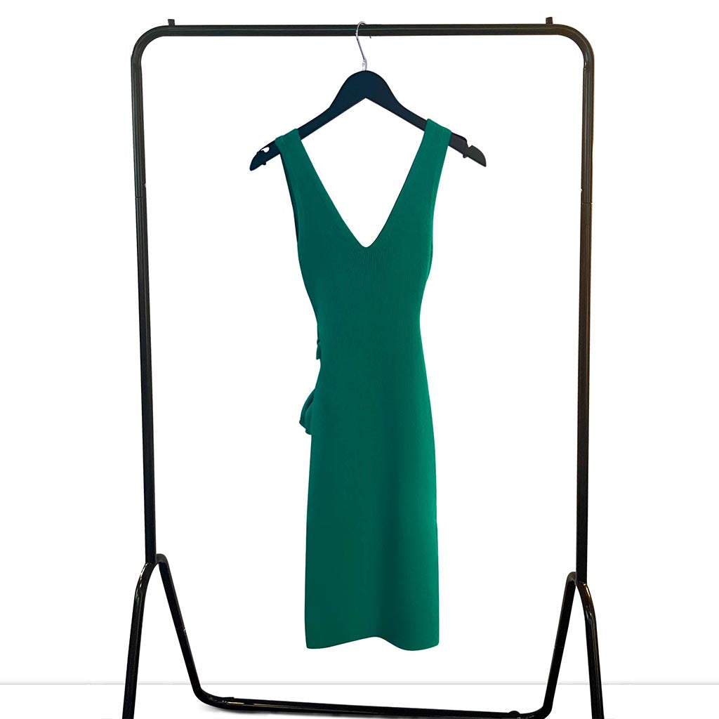 Green Ribbed Midi Bodycon Dress – Resort Collection | Worth A Million