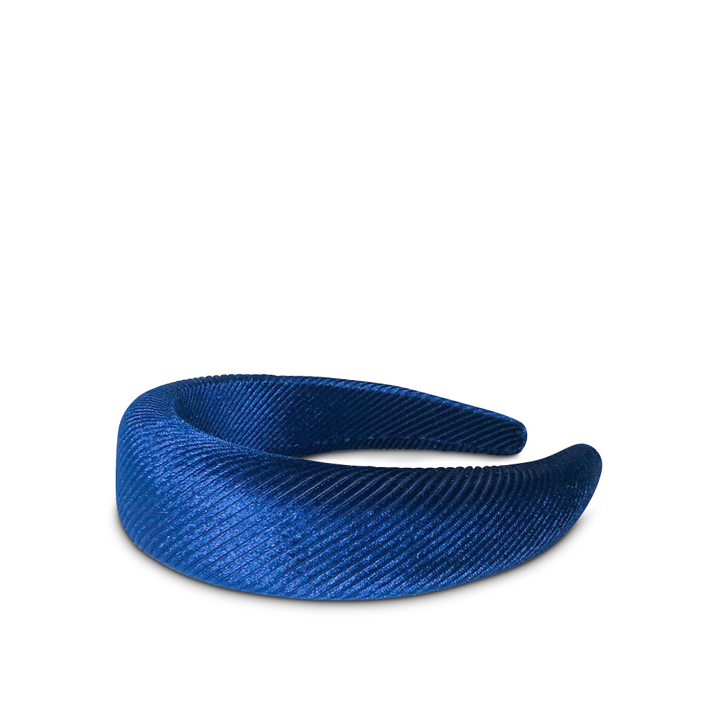 Royal Blue Textured Thread Headband – Sculpted Woven Hair Accessory | Worth A Million
