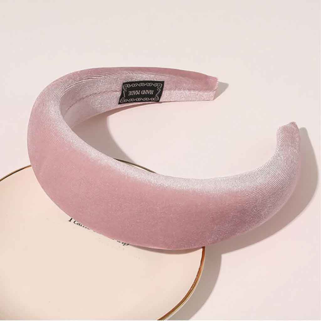Dusty Pink Velvet Headband – Soft Sculpted Hair Accessory | Worth A Million
