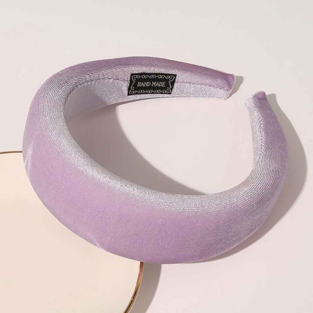 Lilac Velvet Headband – Soft Sculpted Hair Accessory | Worth A Million
