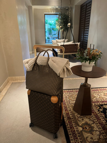 Nicola 2.0 Handwoven Vegan Leather Tote Bag – Bronze