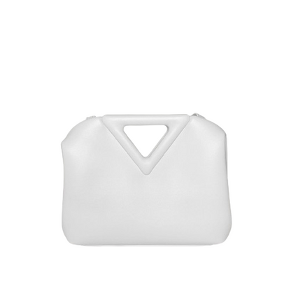 The Natalie Clutch Cross-Body Bag in White – Convertible Minimalist Shoulder Bag | Worth A Million
