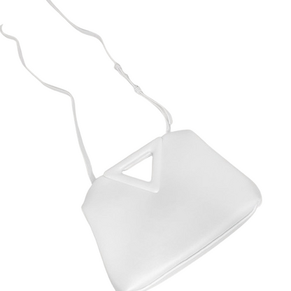 The Natalie Clutch Cross-Body Bag in White – Convertible Minimalist Shoulder Bag | Worth A Million