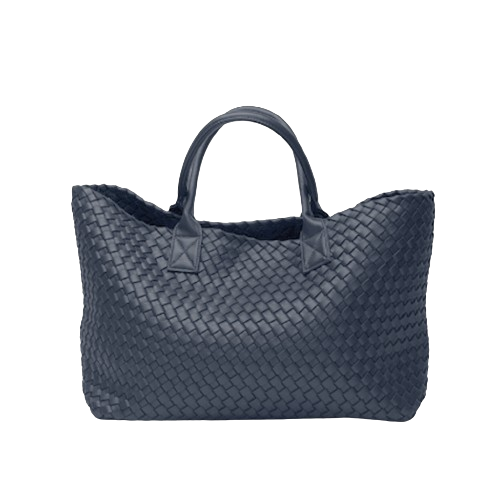 The Nicola 2.0 Weave Tote Bag in navy