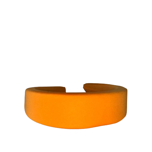 The Smooth Headband in bright orange