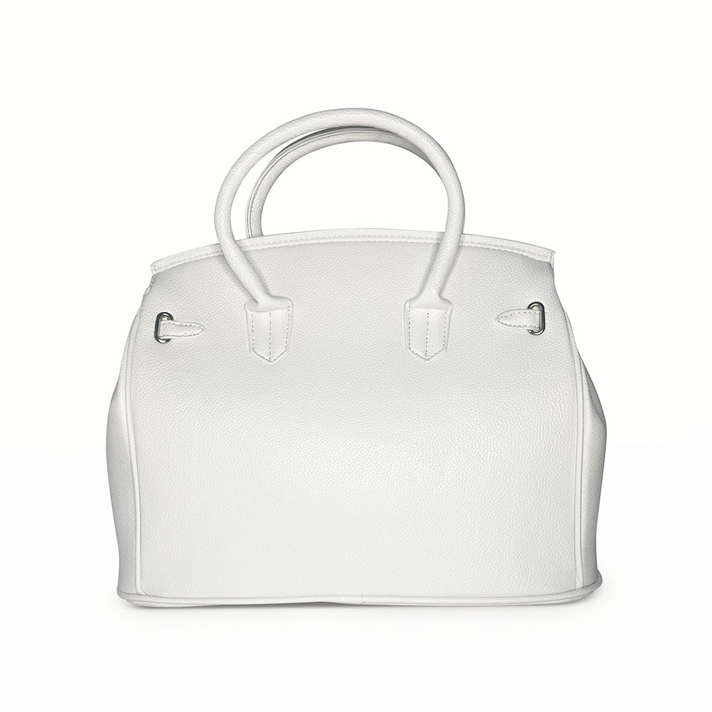 The Alice Medium Tote Bag in white