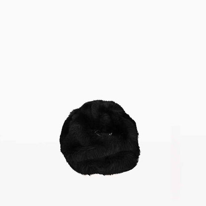The Amelia Faux Fur Crossbody Bag in Black – Soft Textured Evening Shoulder Bag | Worth A Million