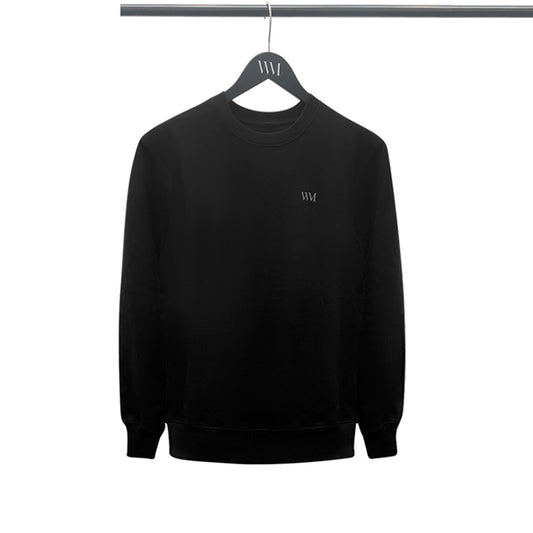 Unisex Organic Cotton Sweater in black