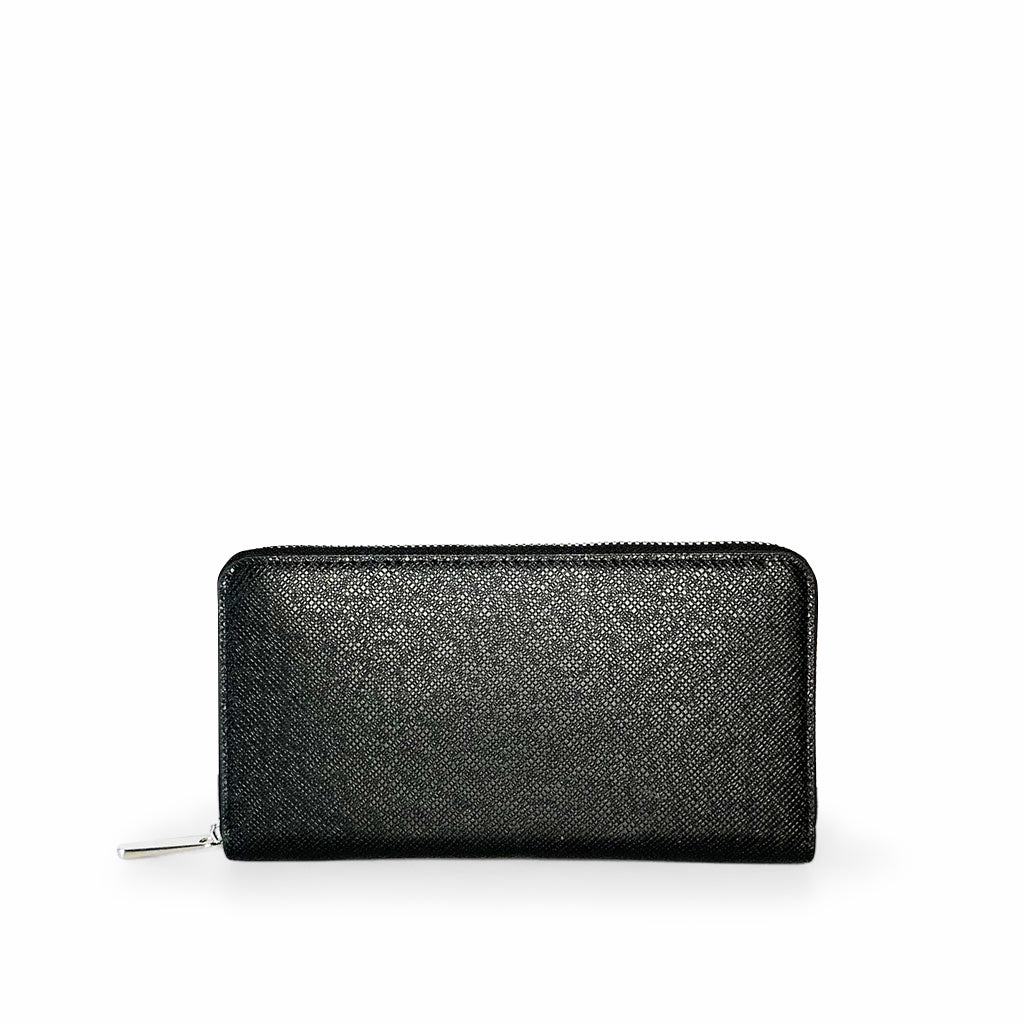 The Erin Leather Purse in black