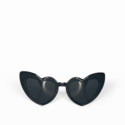 Black Heart Sunglasses – Retro Black Y2K Eyewear | Worth A Million