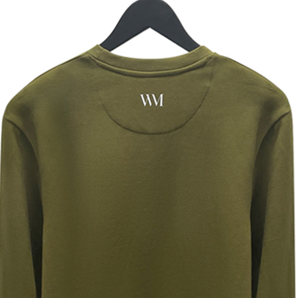 Unisex Organic Cotton Sweater in khaki