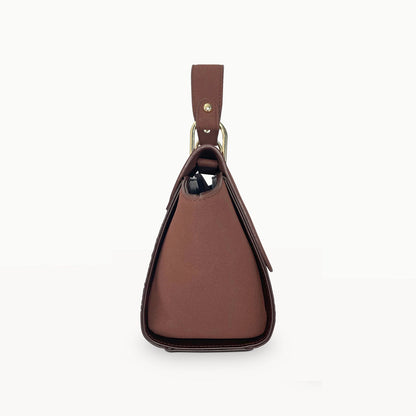 Lana Moc Croc Tote Bag in Chocolate – Structured Faux Croc Everyday Shoulder Bag | Worth A Million