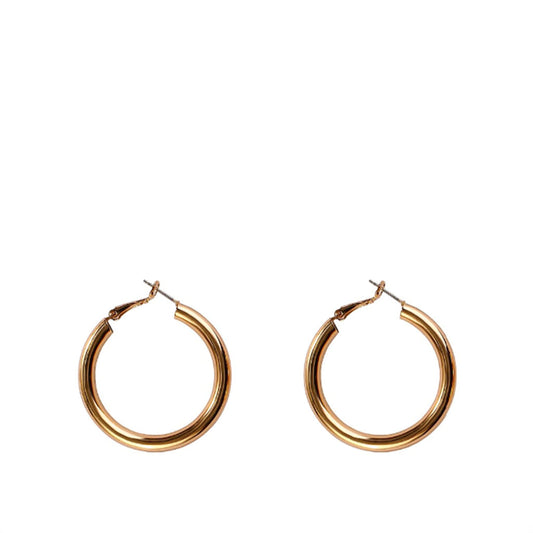 Medium Gold Hoop Earrings – Lightweight Timeless Everyday Jewellery | Worth A Million