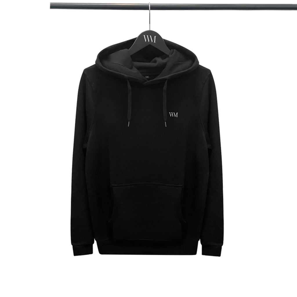 Unisex Organic Cotton Pullover Hoodie in black