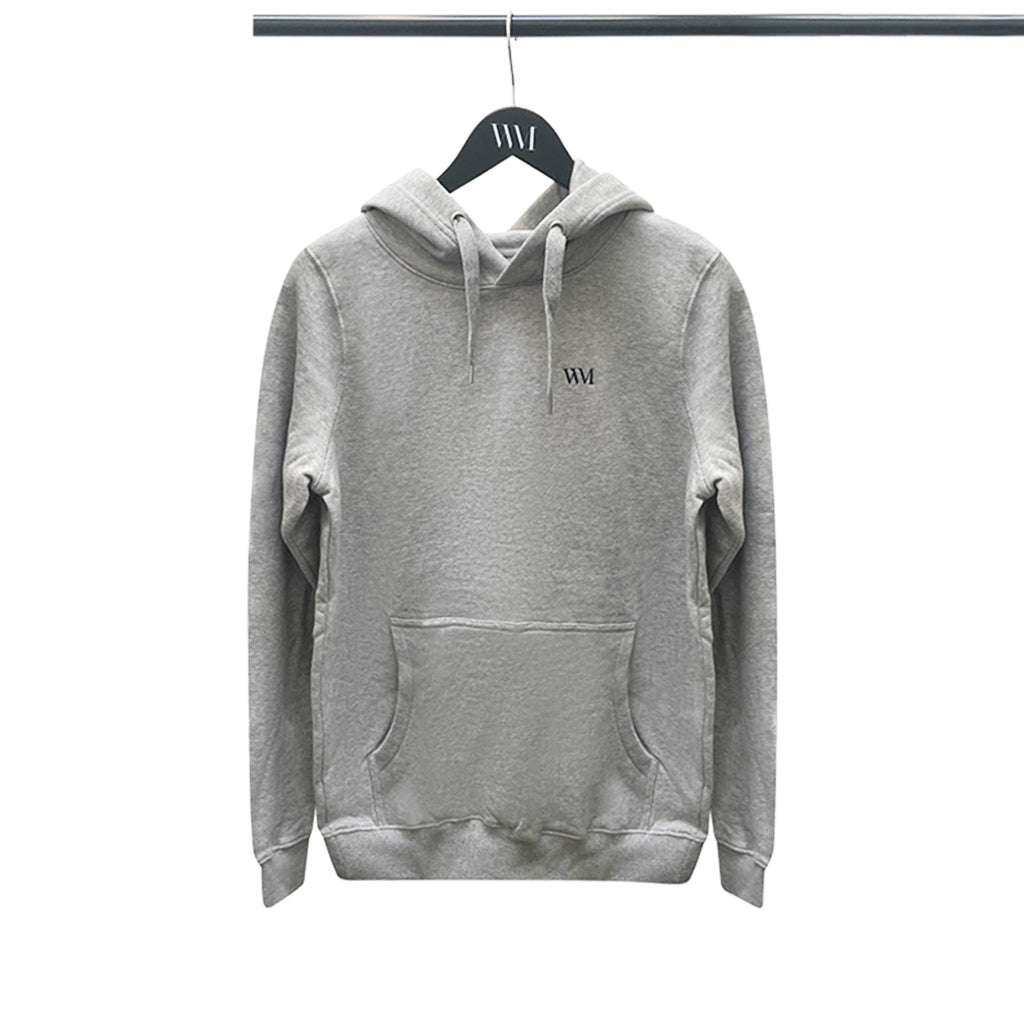 Unisex Organic Cotton Pullover Hoodie in grey