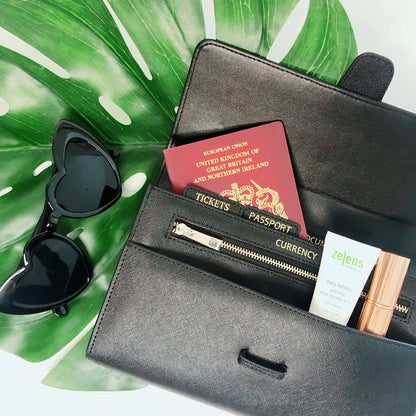 The Rachel Real Leather Travel Wallet – Organised Passport & Card Holder | Worth A Million