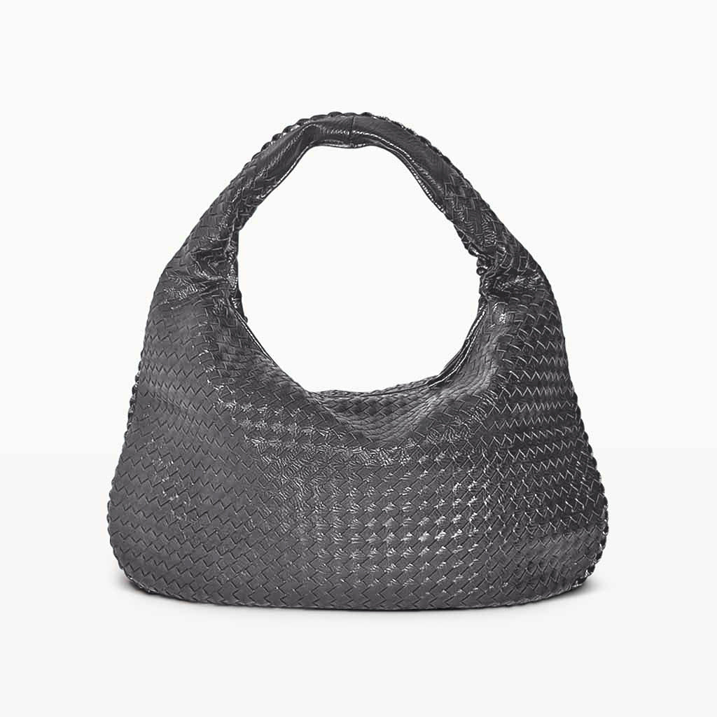 The Sienna Slouch Shoulder Bag in gunmetal