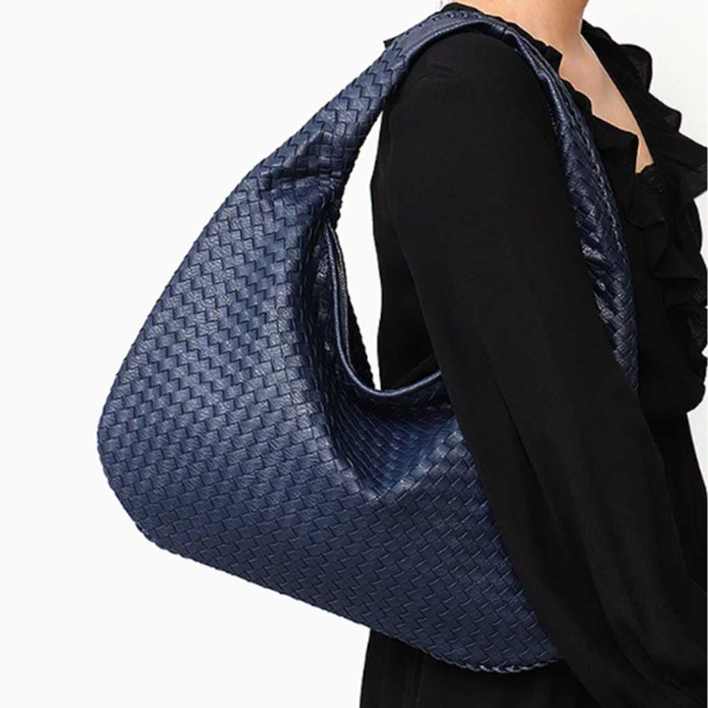 The Sienna Slouch Shoulder Bag in navy