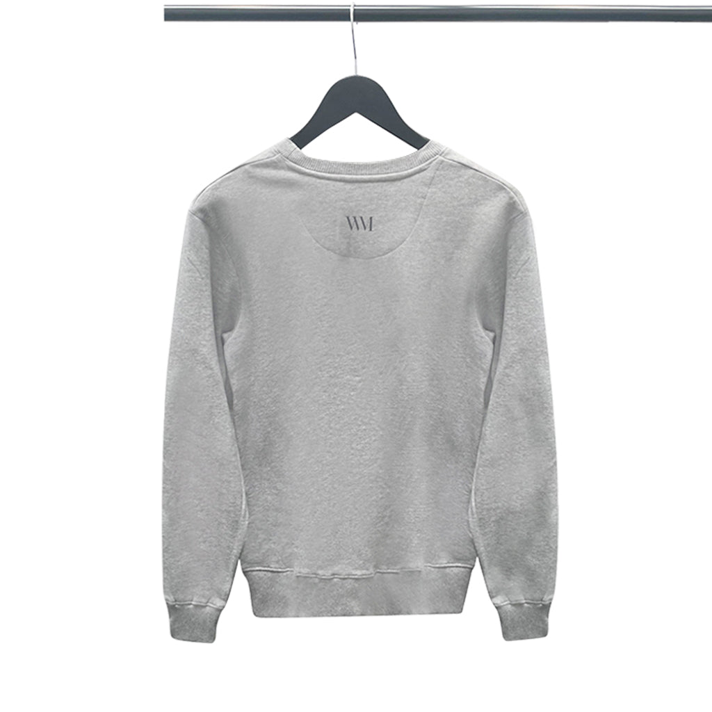 Unisex Organic Cotton Sweater in grey