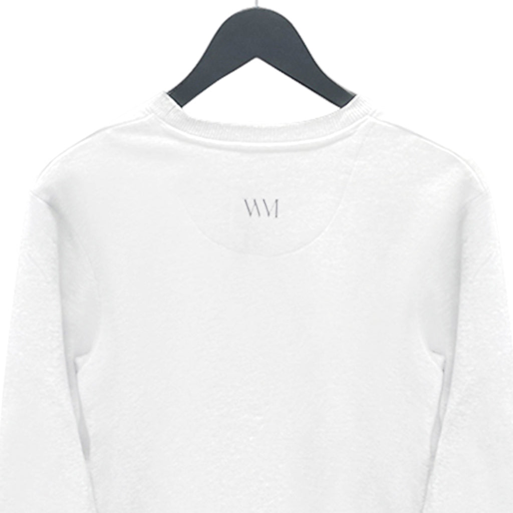 Unisex Organic Cotton Sweater in white