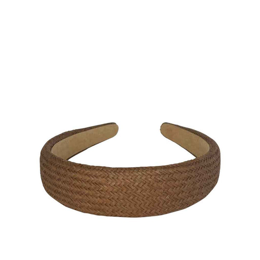 The Weave Headband in cinnamon