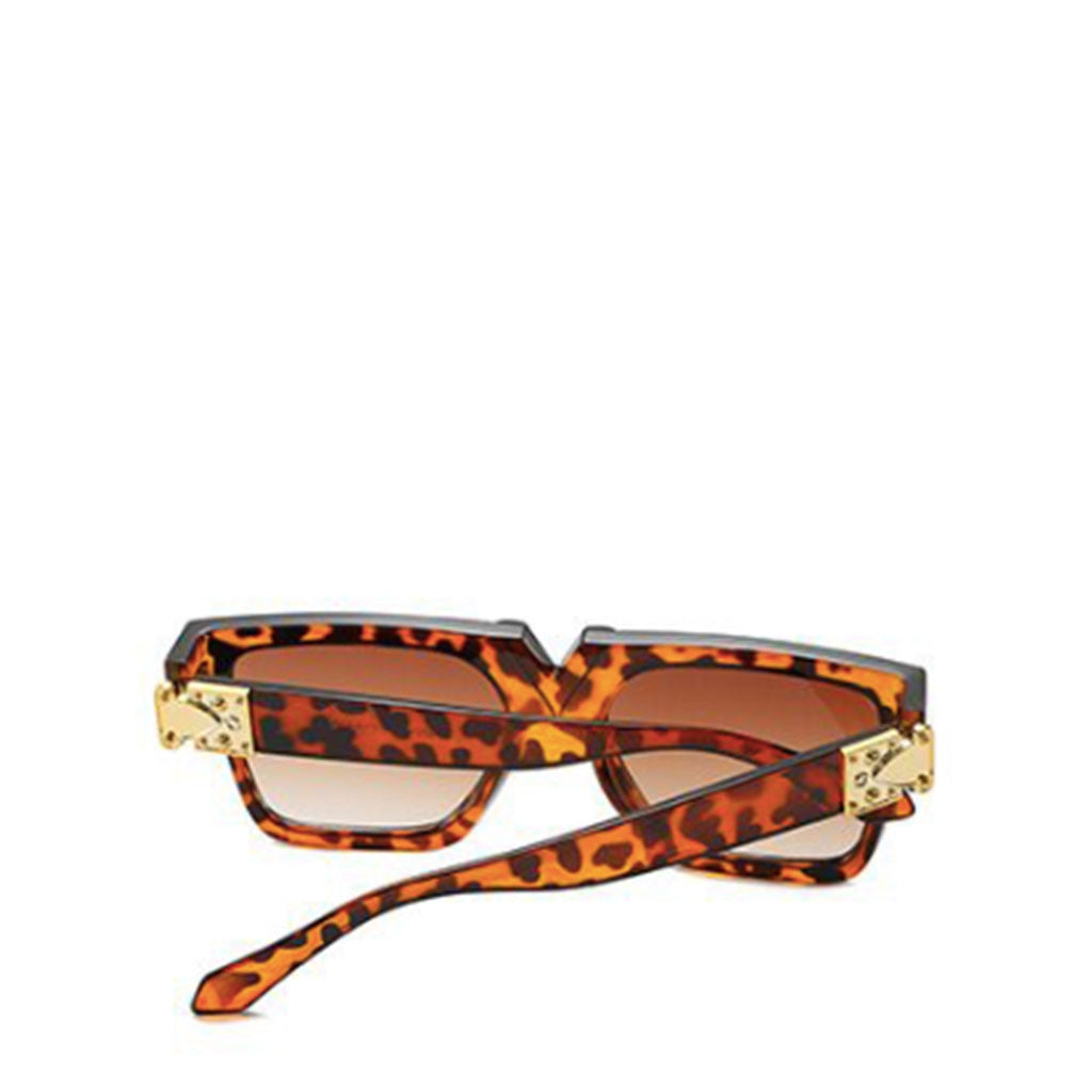 Square V Sunglasses in leopard